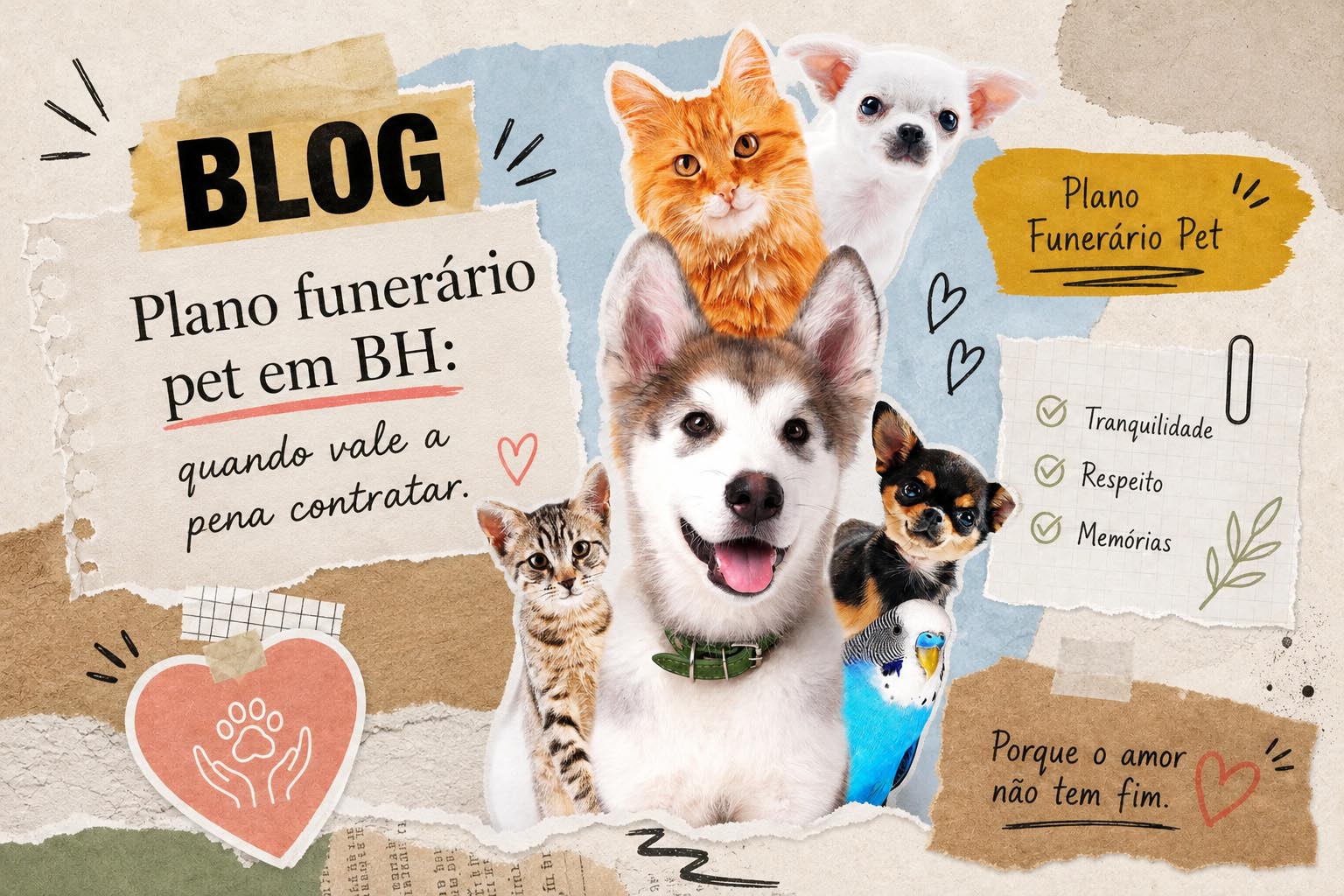 A importancia de um plano funerário. Nós temos o Plano Memory. Promocional - o cuidado que seu pet merece em todos os momentos.