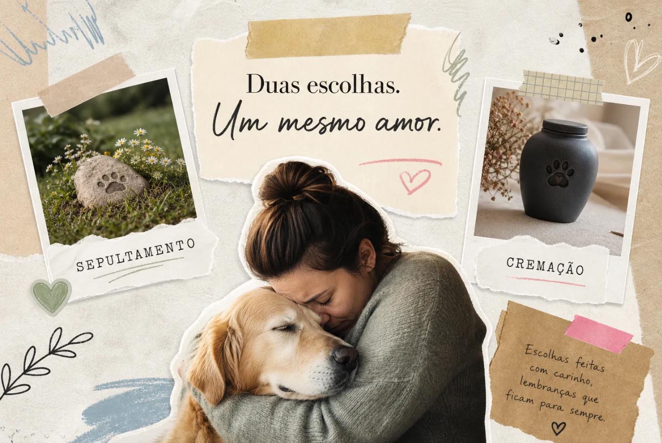 Sepultamento ou cremação: qual a melhor opção para pets